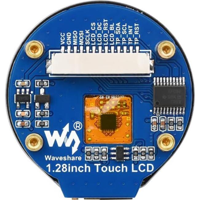 Pantalla LCD Táctil Redonda Coolwell 1.28" 240x240 para Raspberry Pi
