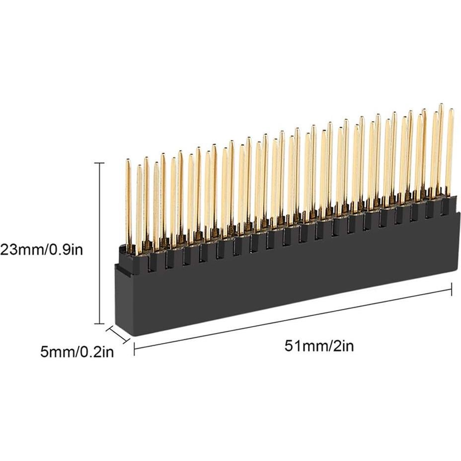 Conector hembra apilable 40 pines Treedix para Raspberry Pi - Paquete de 5