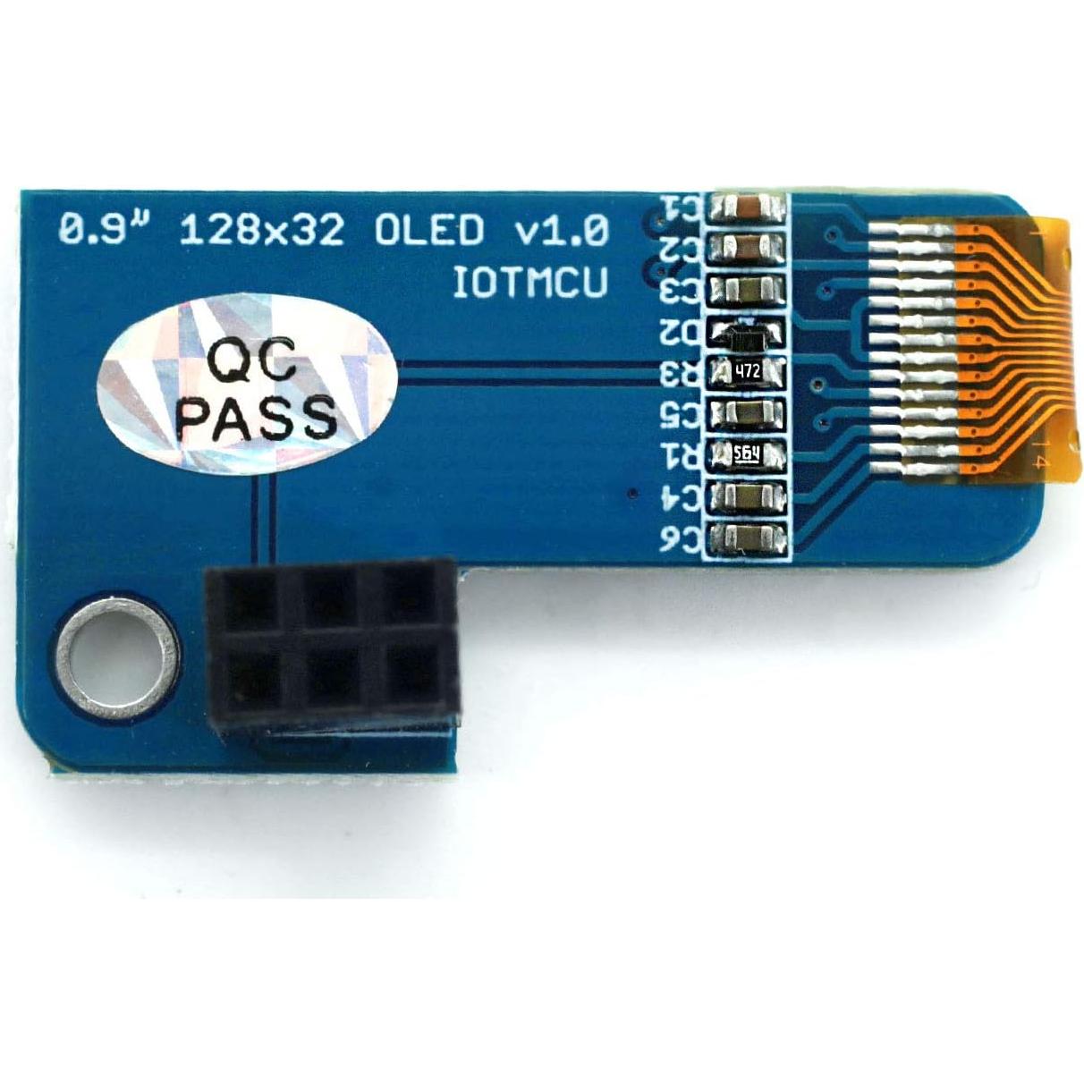 Pantalla OLED 0.91" DEVMO 128x32 Azul para Raspberry Pi