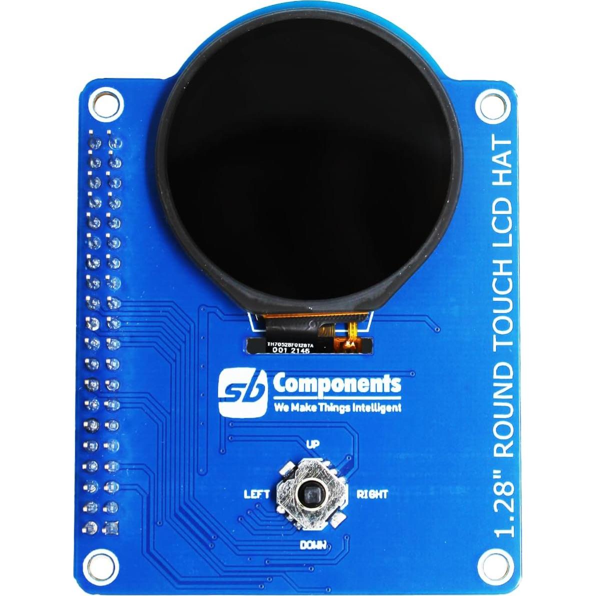 HAT LCD Táctil Redondo SB Components 1.28" 240x240 para Raspberry Pi