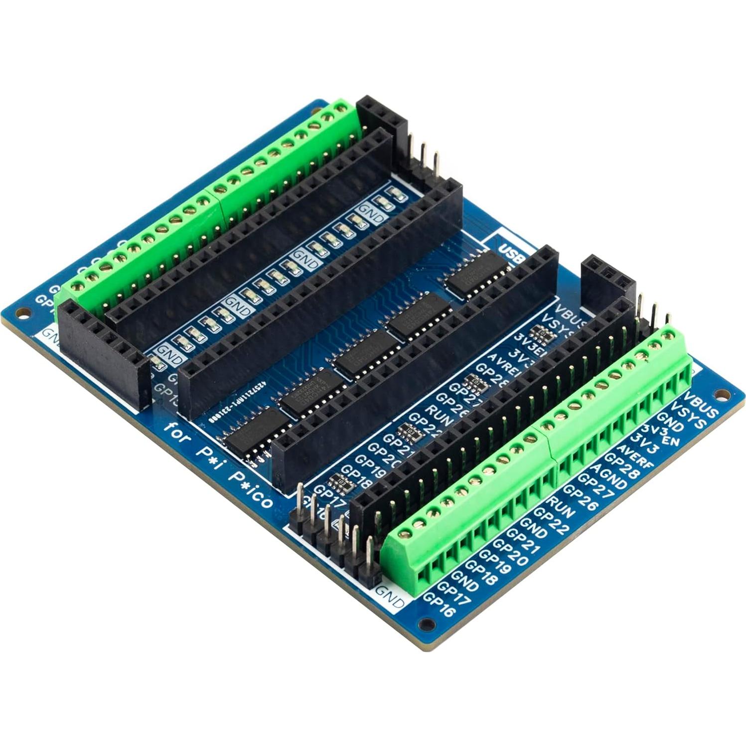 Placa de Expansión LED Risingsaplings para Raspberry Pi Pico