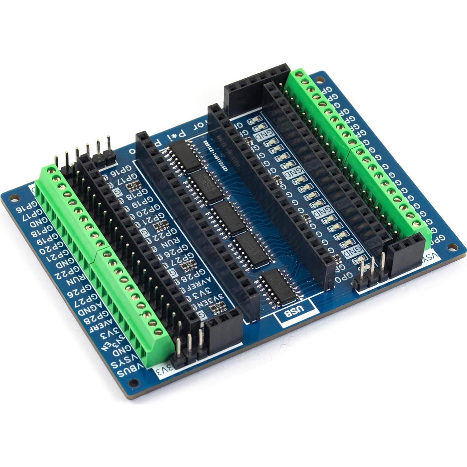 Placa de Expansión LED Risingsaplings para Raspberry Pi Pico