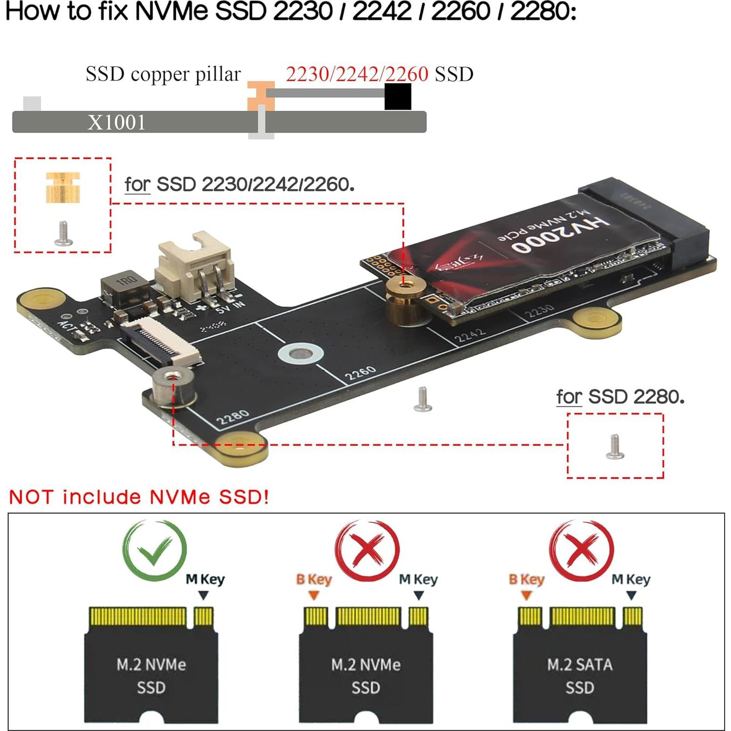 Geekworm X1201 UPS Shield 5V para Raspberry Pi 5 - 5A