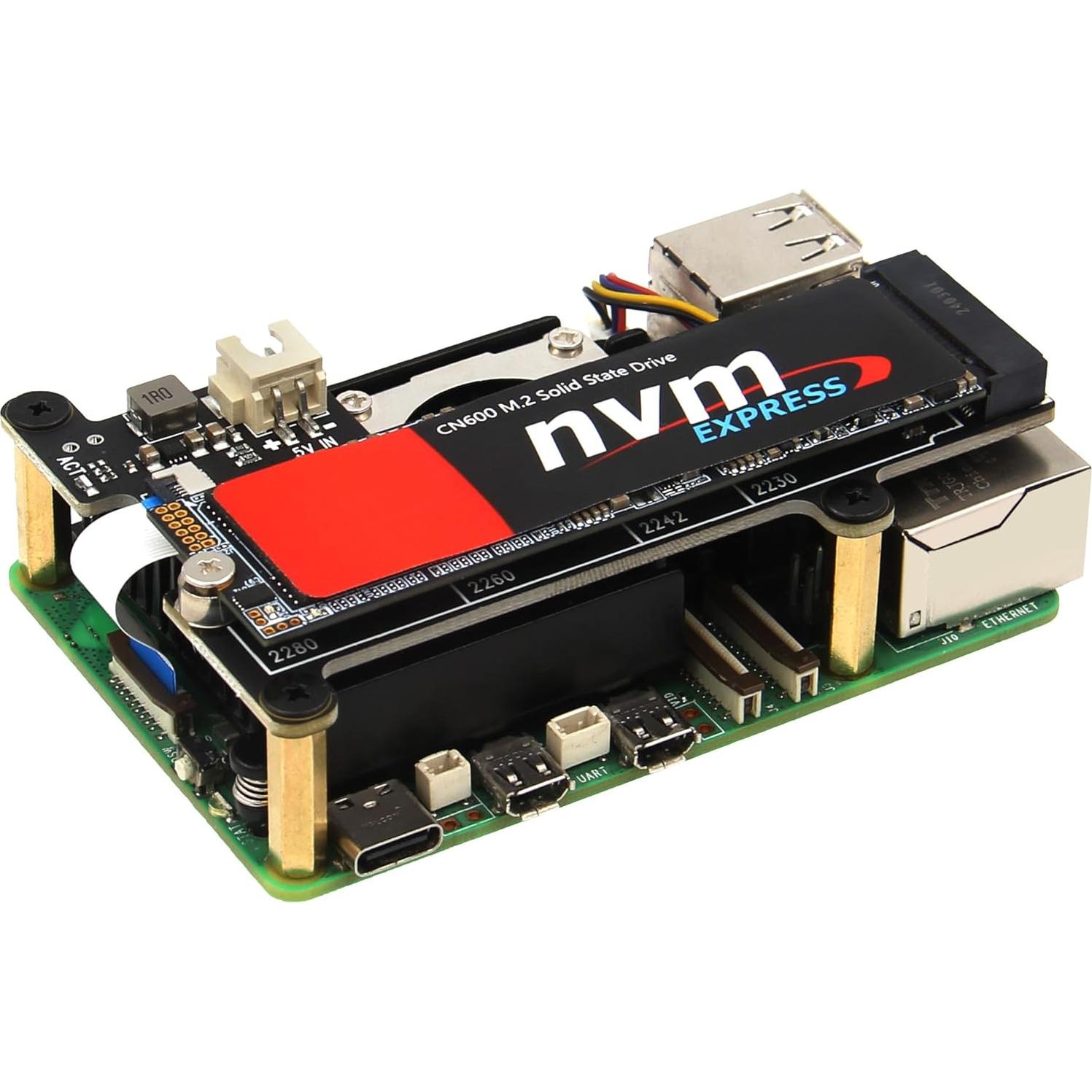 Geekworm X1201 UPS Shield 5V para Raspberry Pi 5 - 5A