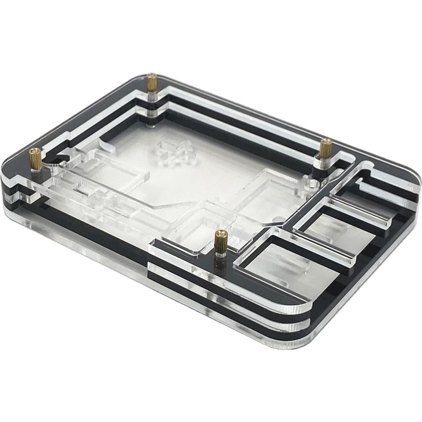 Caja Acrílica para Raspberry Pi 5 WEIYIXING con Enfriador Activo