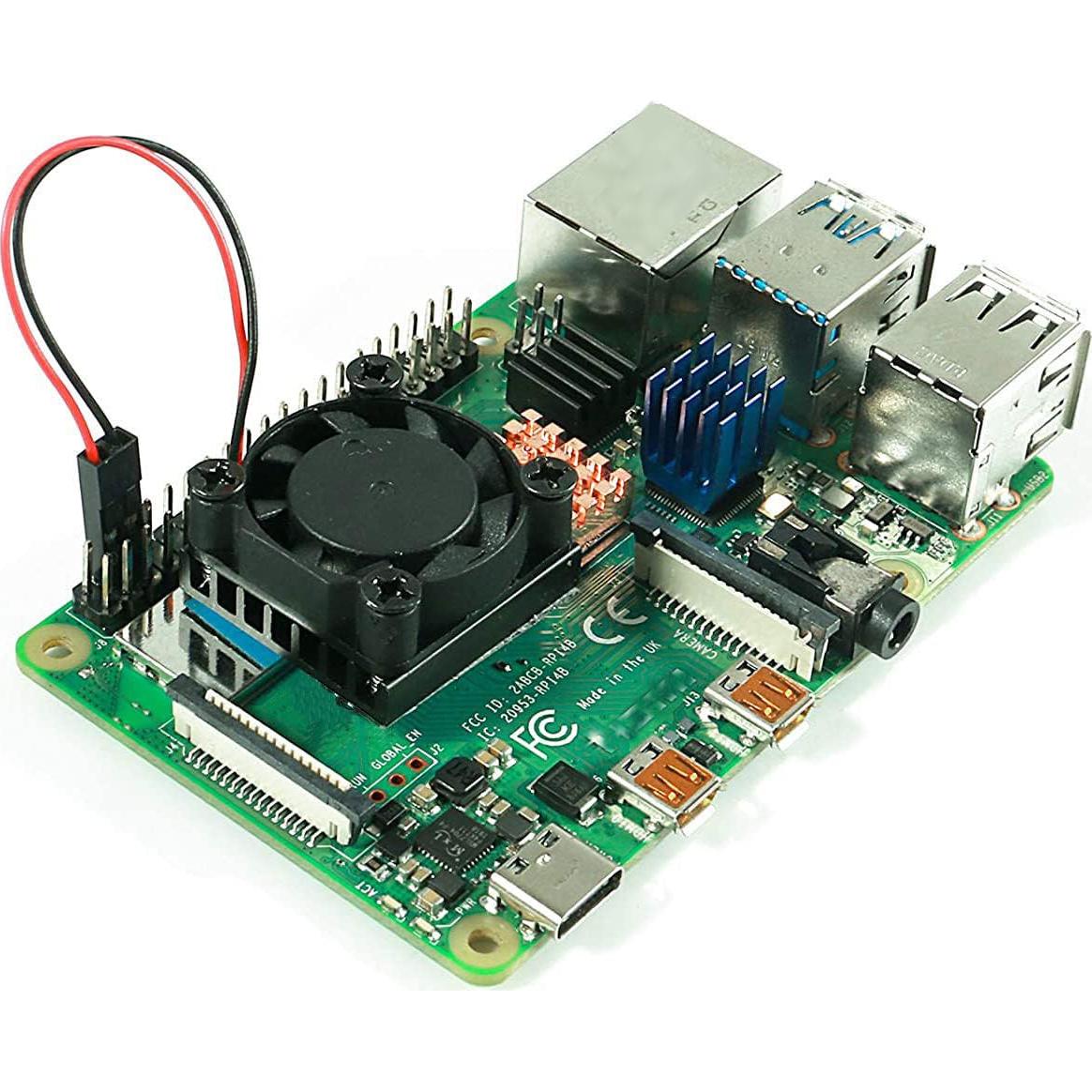 Disipador de Calor con Ventilador ALAMSCN para Raspberry Pi 4/3B+/3B/2B