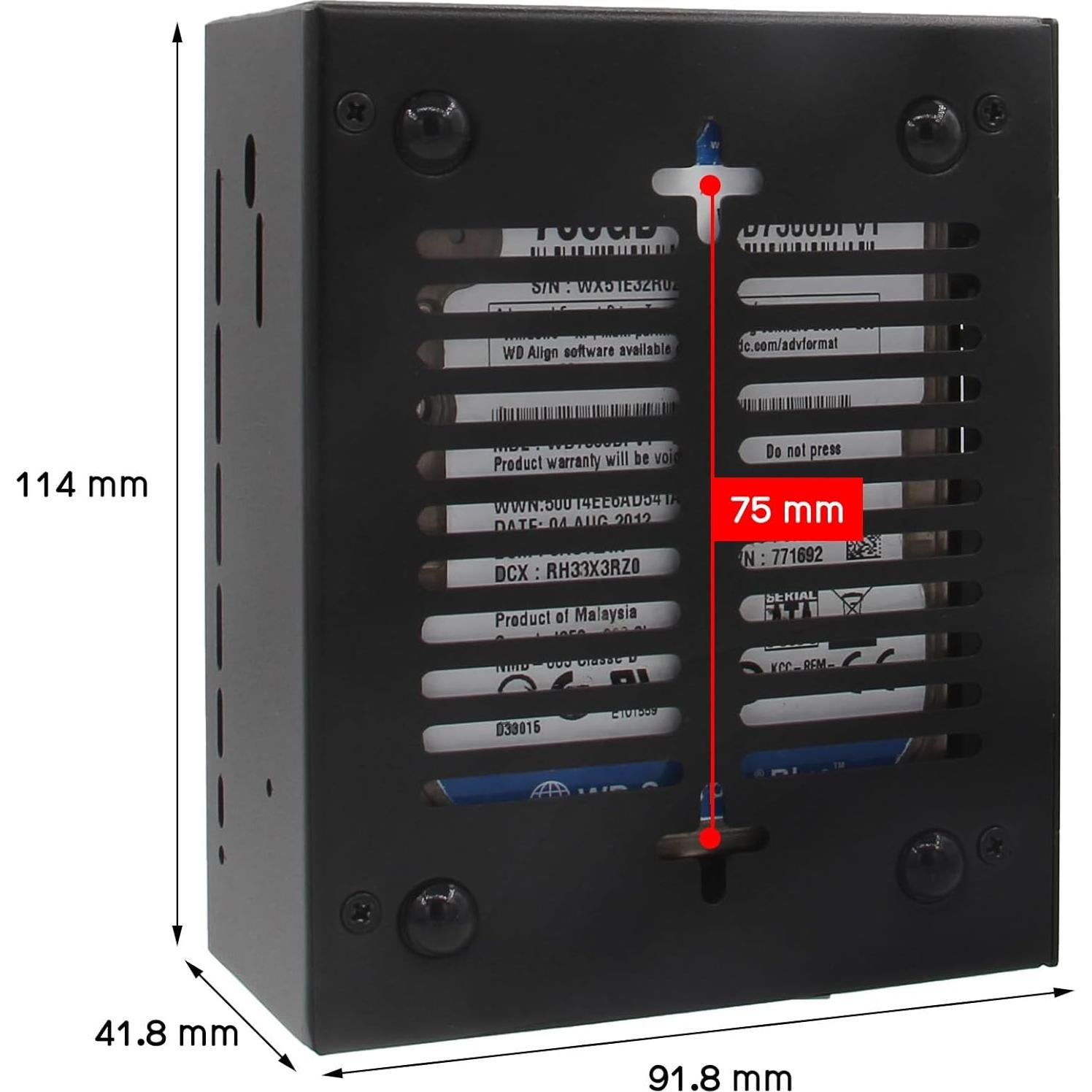 Geekworm X1100 Caja Metal para HDD/SSD 2.5" Raspberry Pi 5