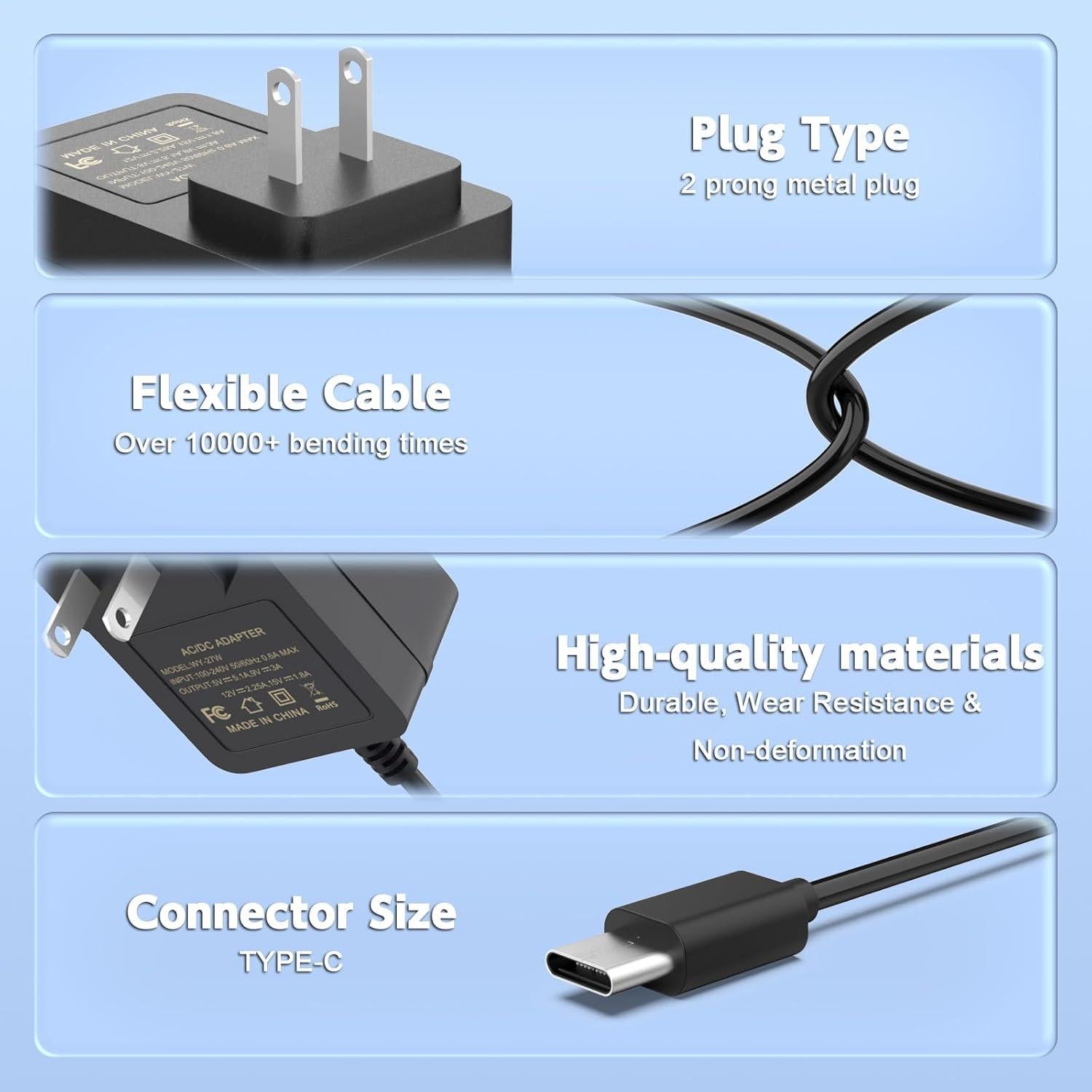 Fuente de Poder USB-C 27W para Raspberry Pi 5 - 5V 5.1A