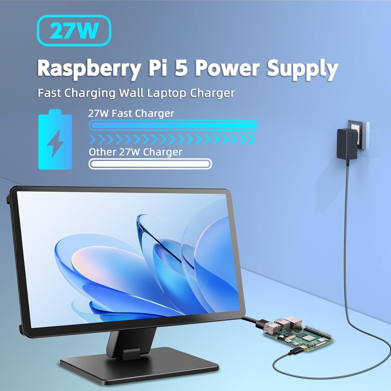Fuente de Poder USB-C 27W para Raspberry Pi 5 - 5V 5.1A