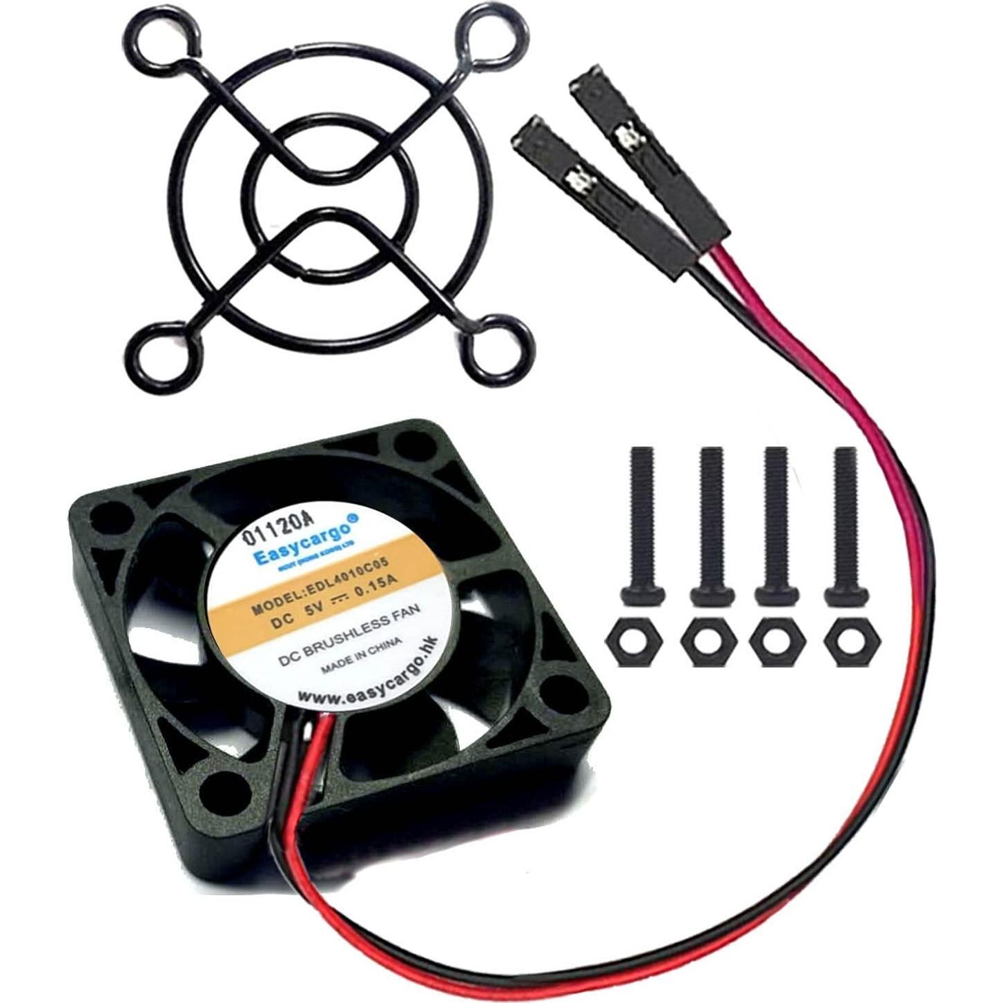 Ventilador 40mm Easycargo para Raspberry Pi 5V DC Silencioso