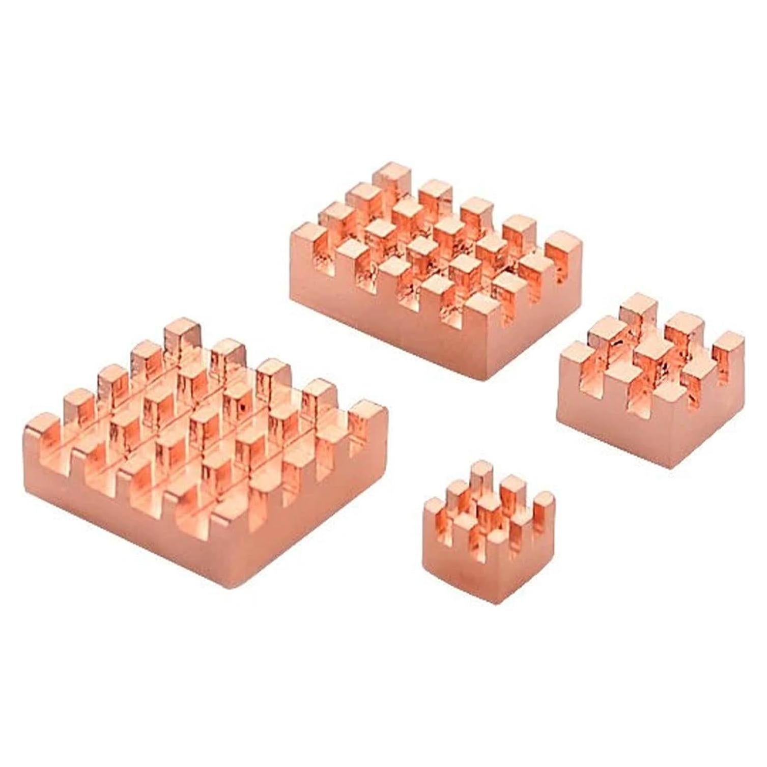 Disipador de Calor de Cobre para Raspberry Pi 4B - 4 Piezas