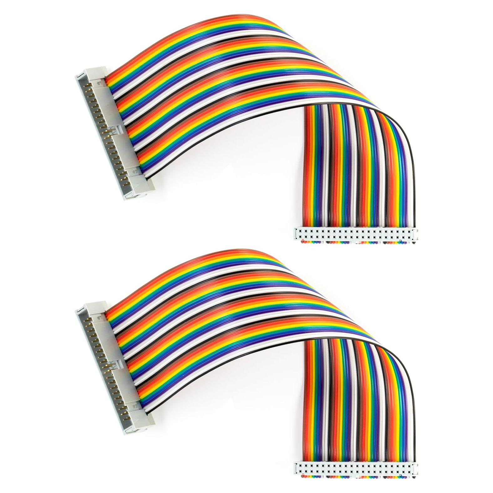 Cables Jumper IDC GPIO 40Pin Macho a Hembra 20cm Risingsaplings