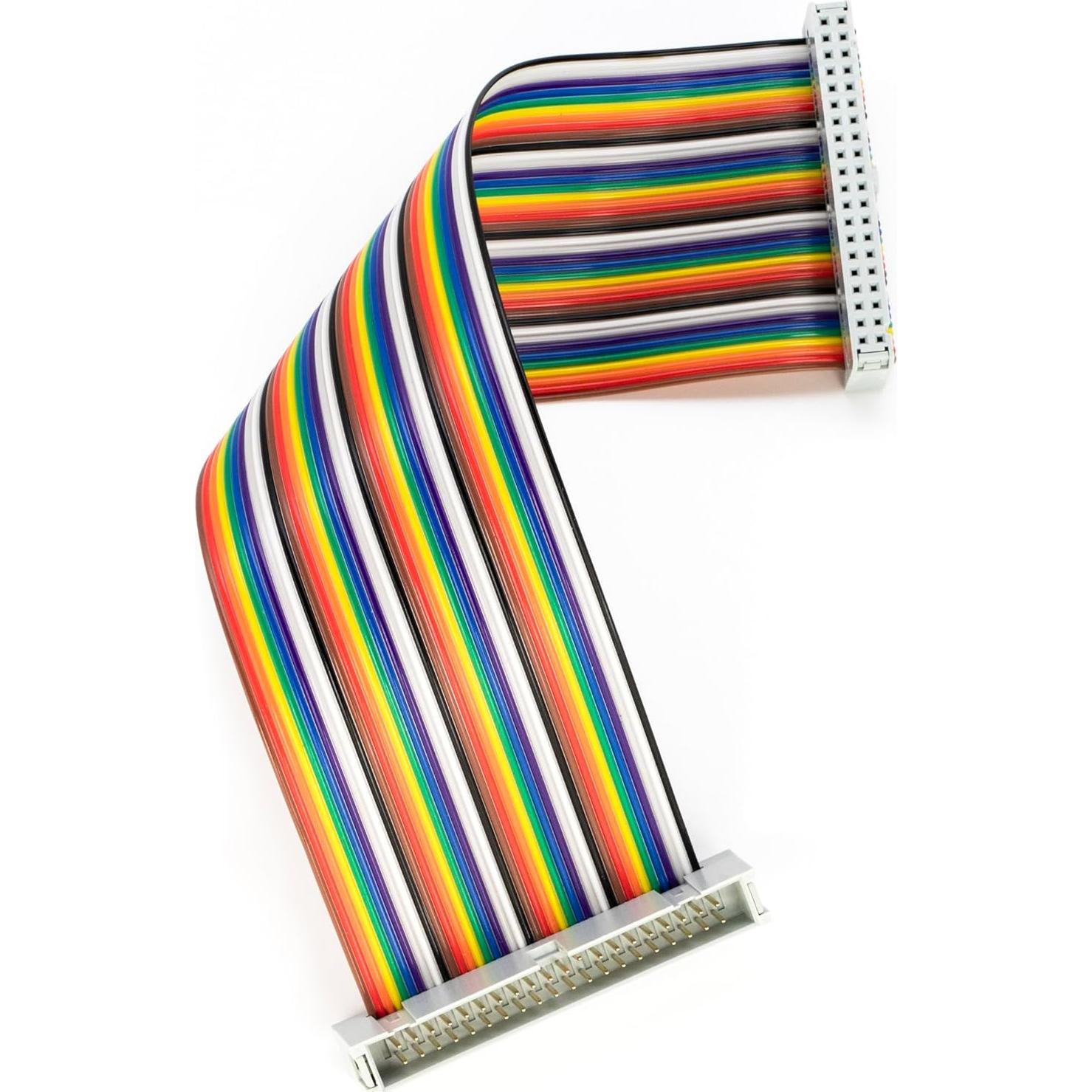 Cables Jumper IDC GPIO 40Pin Macho a Hembra 20cm Risingsaplings