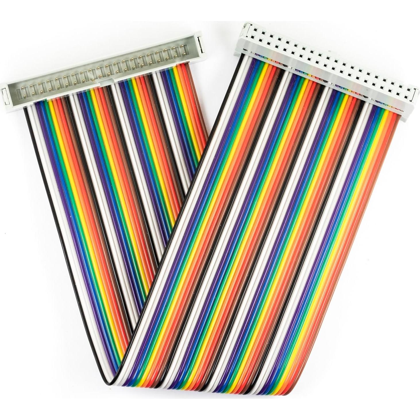 Cables Jumper IDC GPIO 40Pin Macho a Hembra 20cm Risingsaplings