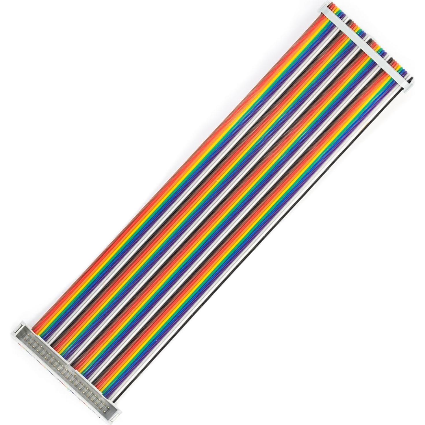 Cables Jumper IDC GPIO 40Pin Macho a Hembra 20cm Risingsaplings