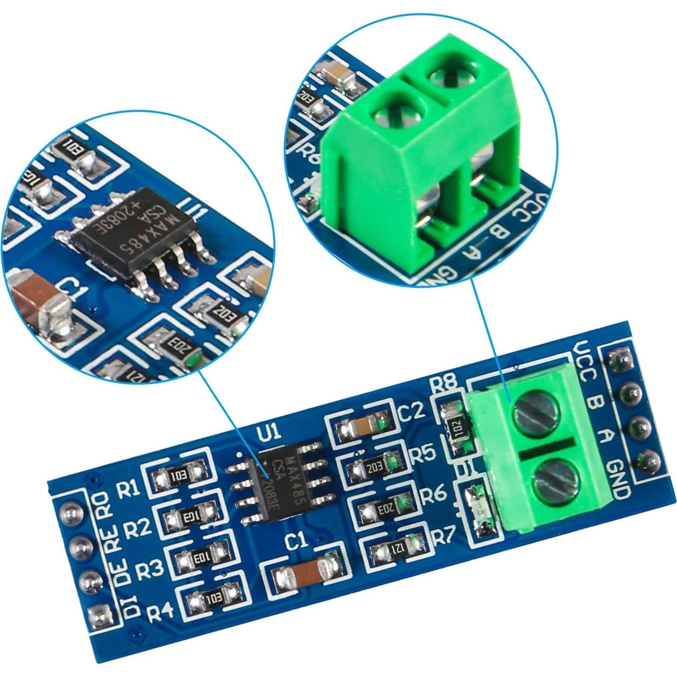 Módulo Transceptor RS485 MAX485 QCCAN 15PCS Serial TTL