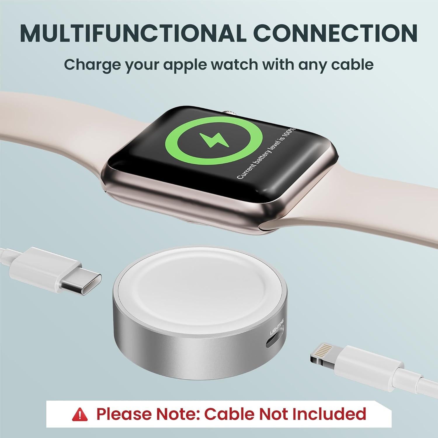Cargador Magnético Ruxely para Apple Watch USB-C 3.5cm