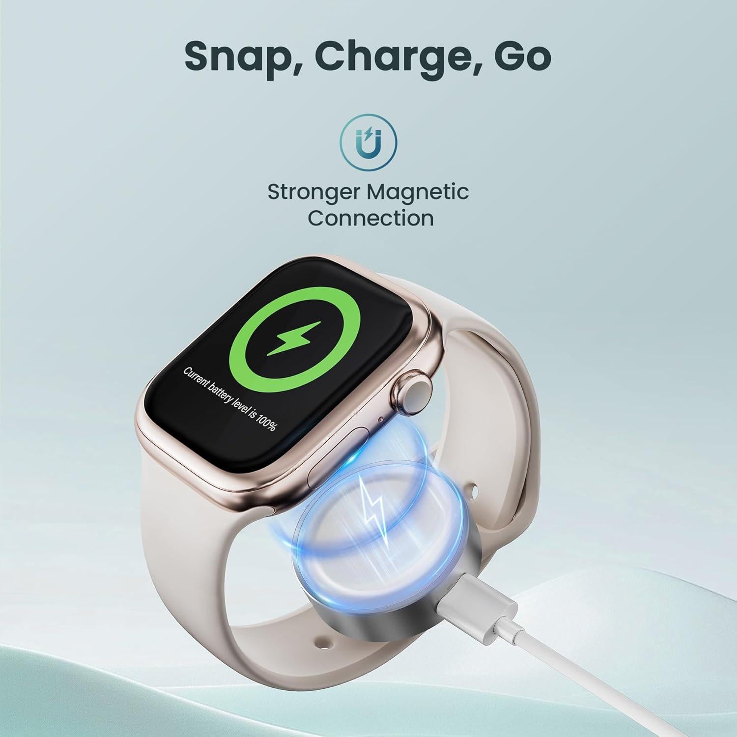 Cargador Magnético Ruxely para Apple Watch USB-C 3.5cm