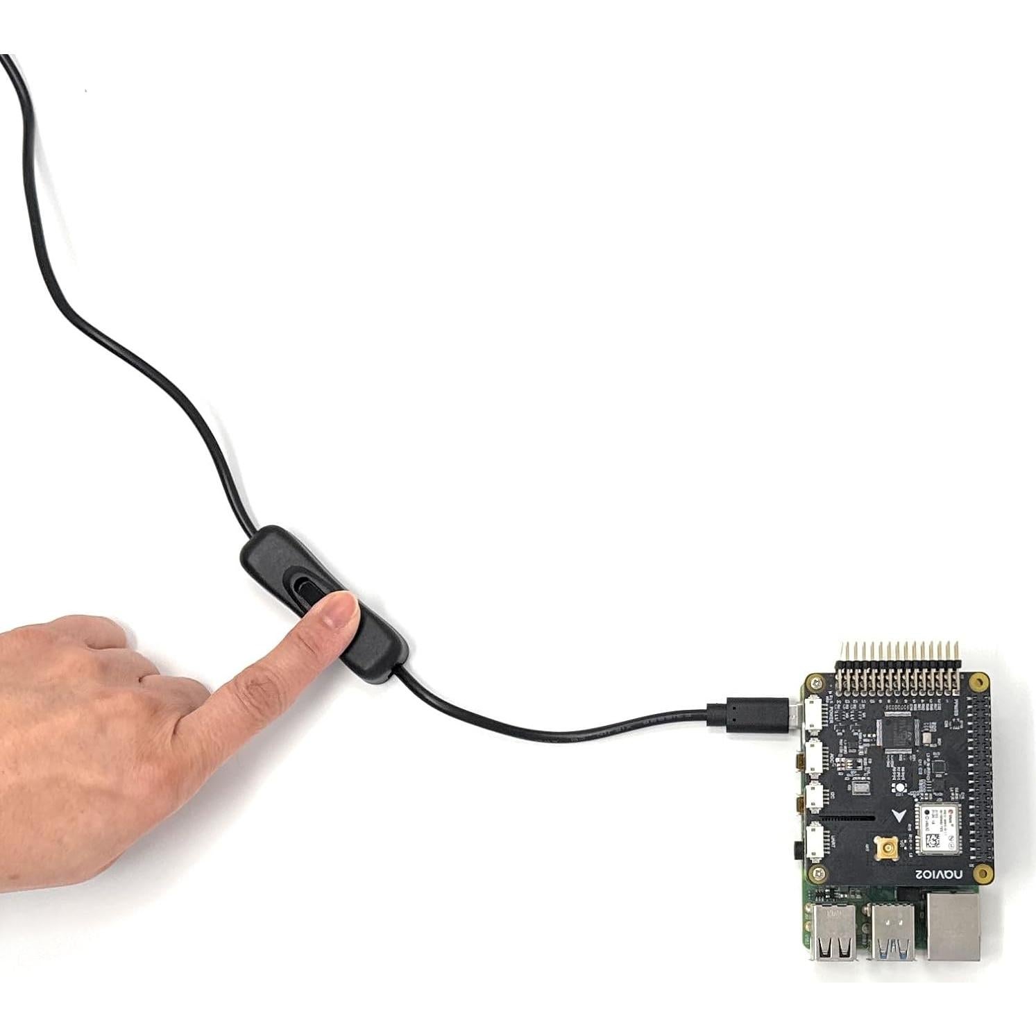 Cargador USB-C REC 5V 3A con Interruptor para Raspberry Pi