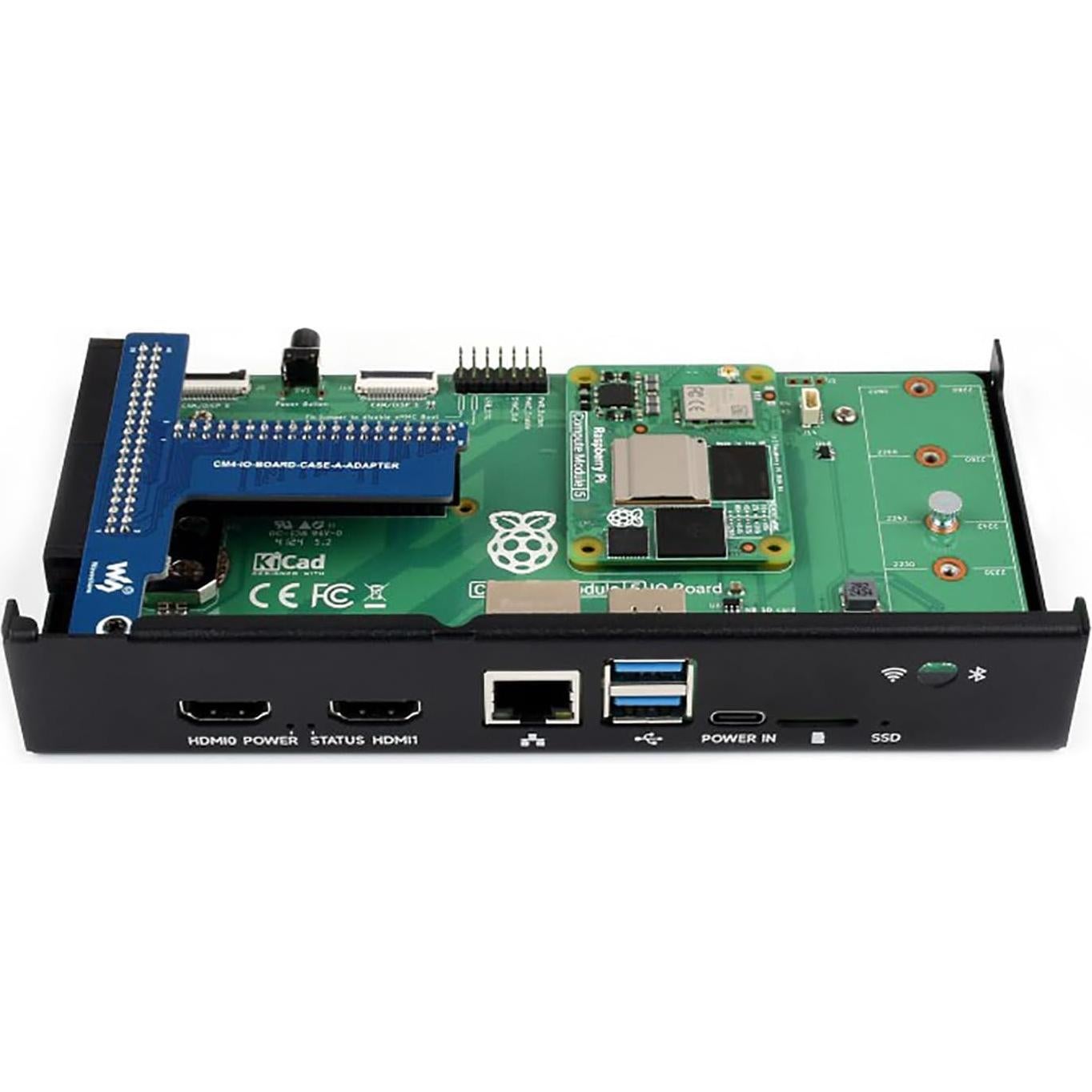 Caja Metálica Raspberry Pi 5 con Ventilador y Adaptador GPIO