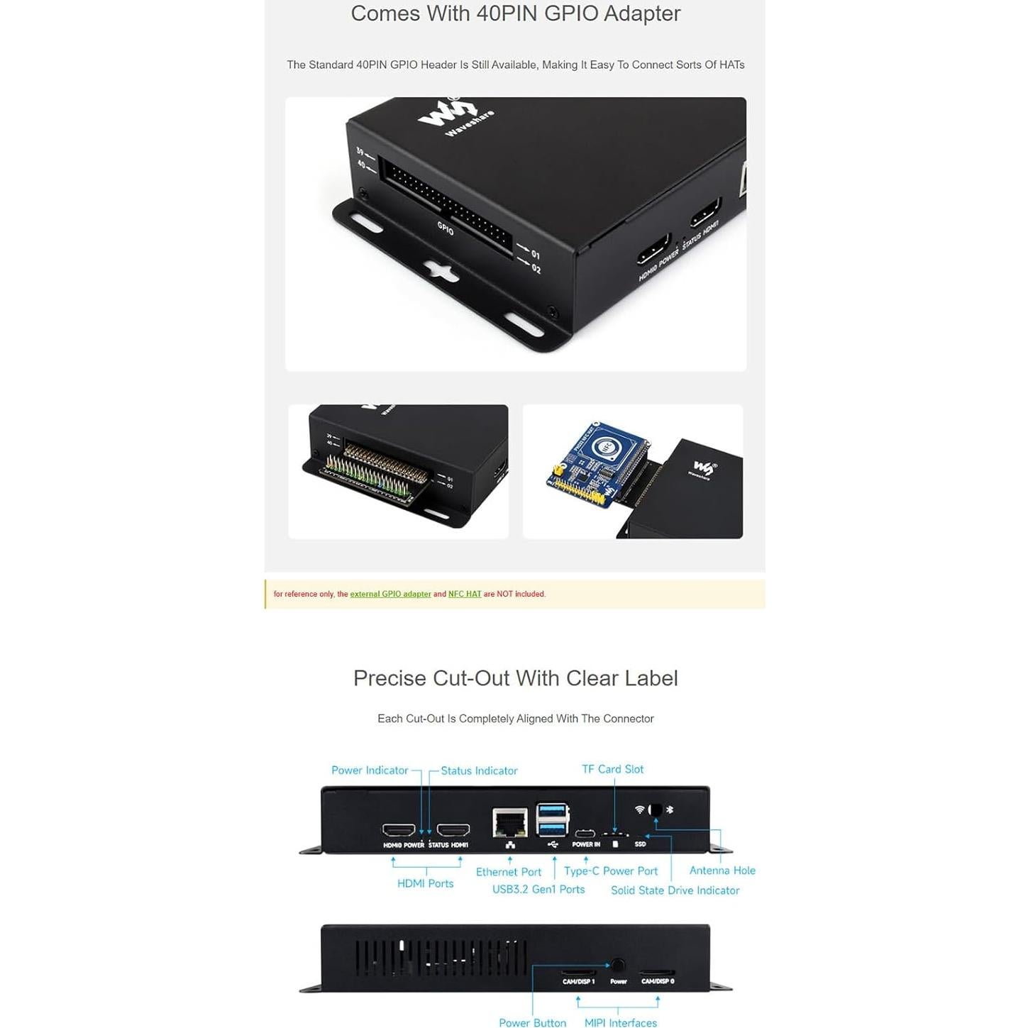 Caja Metálica Raspberry Pi 5 con Ventilador y Adaptador GPIO