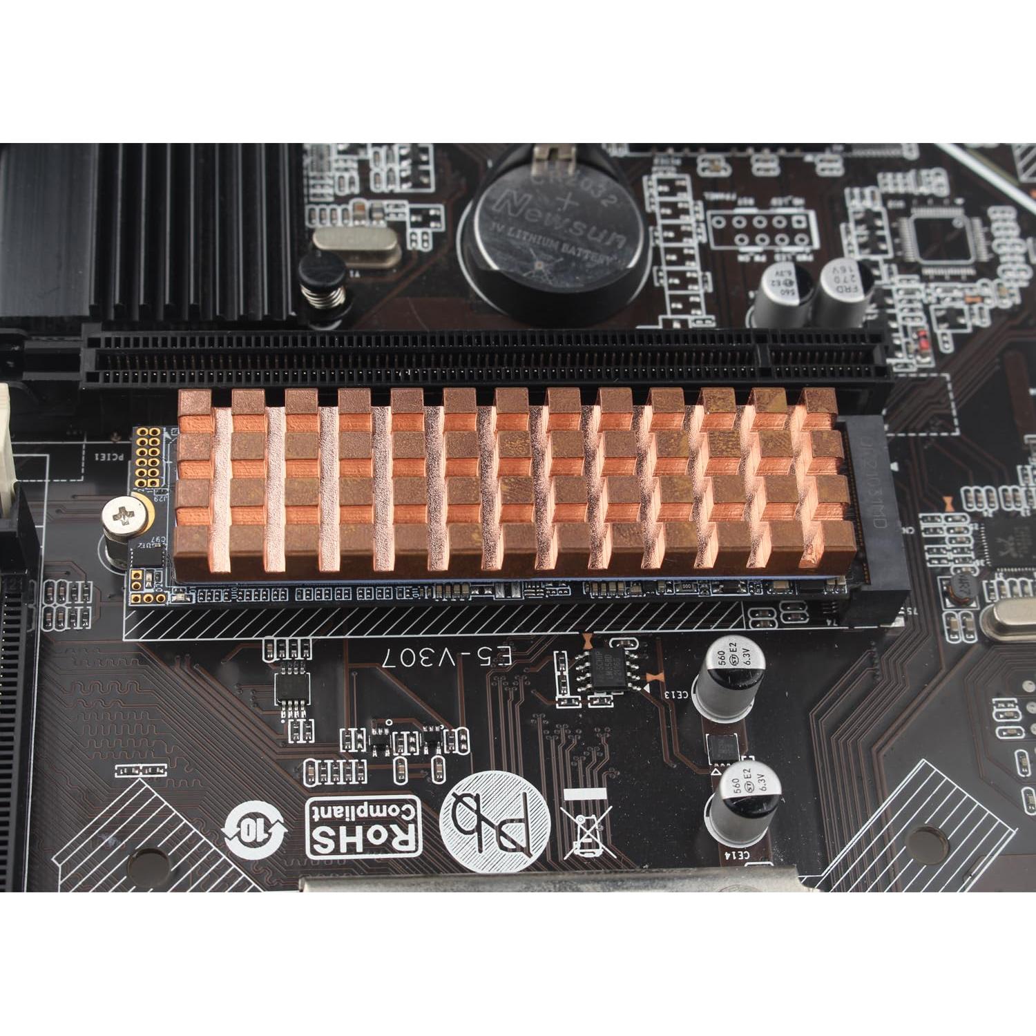 Disipadores de Calor de Cobre ZDE para Raspberry Pi y M.2 SSD