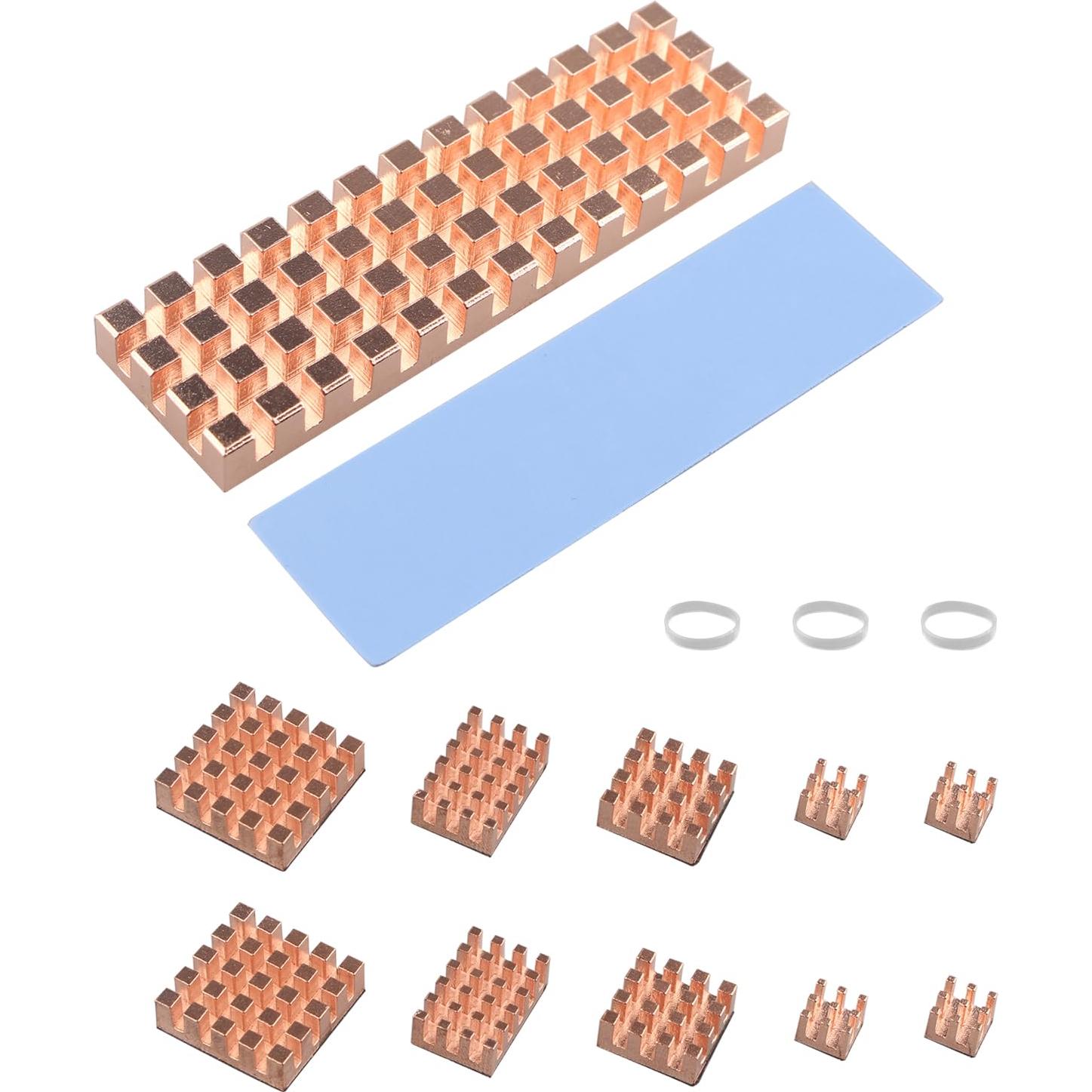 Disipadores de Calor de Cobre ZDE para Raspberry Pi y M.2 SSD