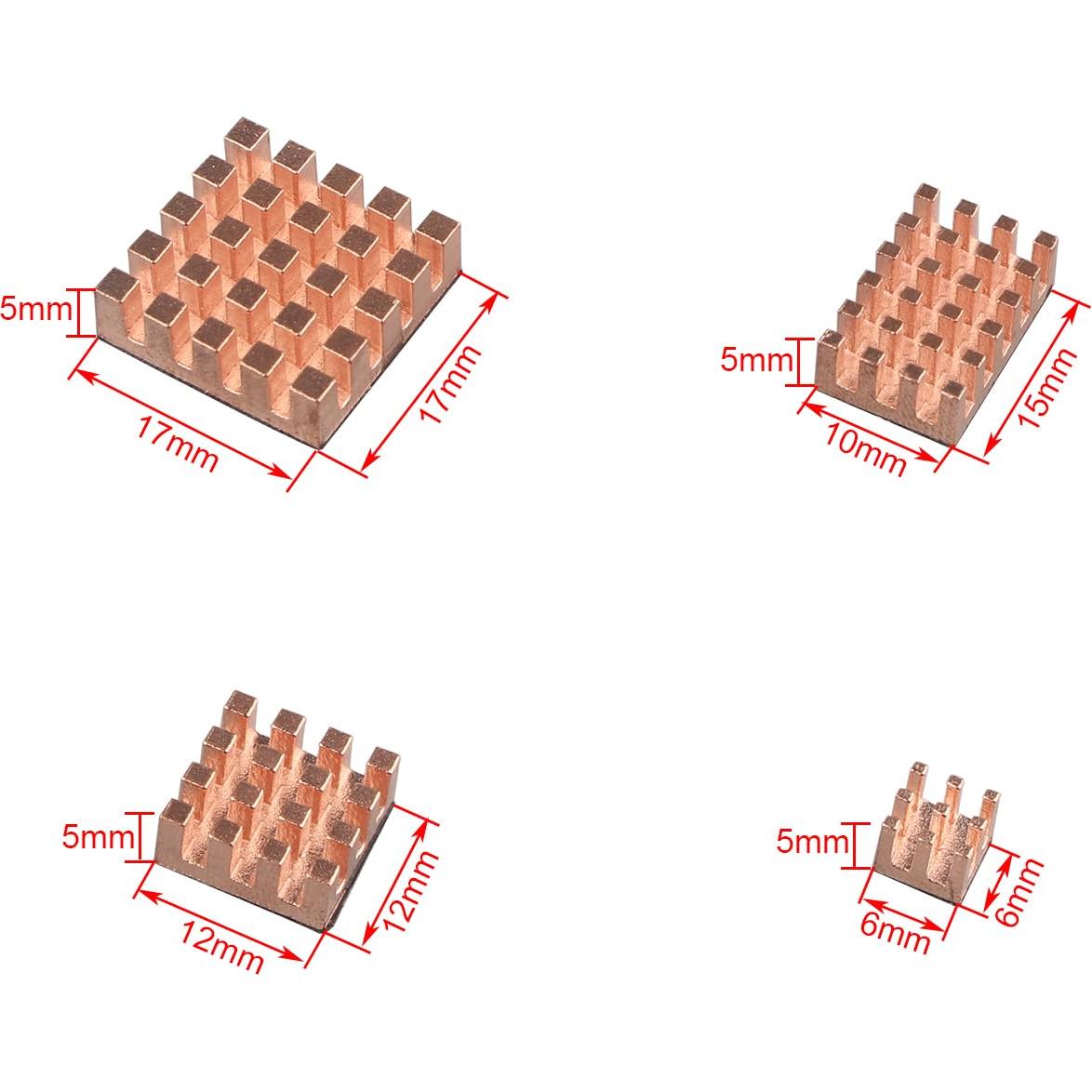 Disipadores de Calor de Cobre ZDE para Raspberry Pi y M.2 SSD