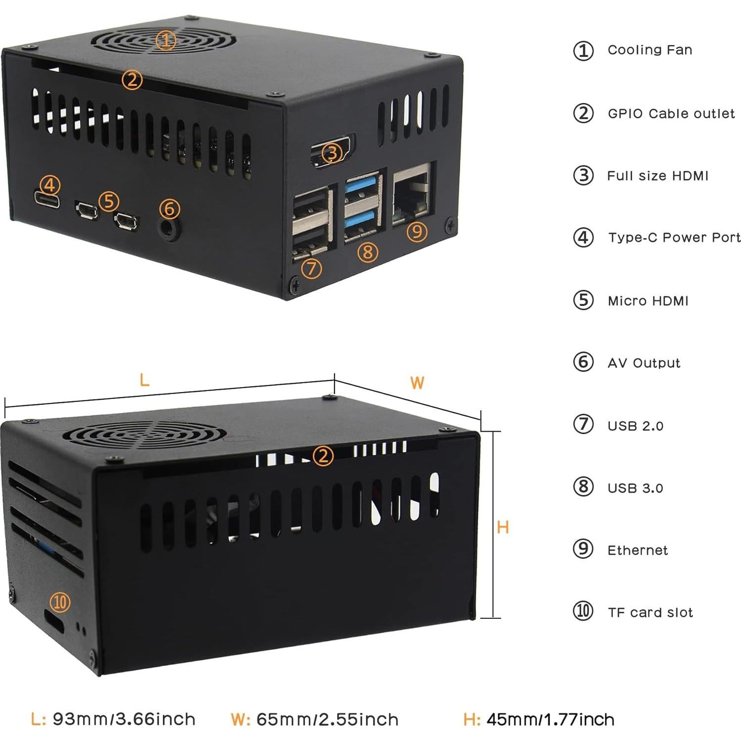 Módulo HDMI a CSI-2 Geekworm X630 V1.5 para Raspberry Pi 4