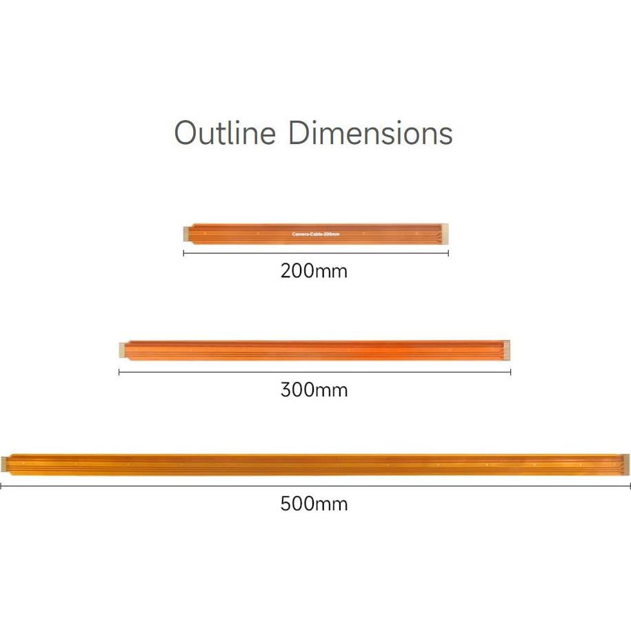Cable flexible CSI FPC Waveshare 500mm para Raspberry Pi 5