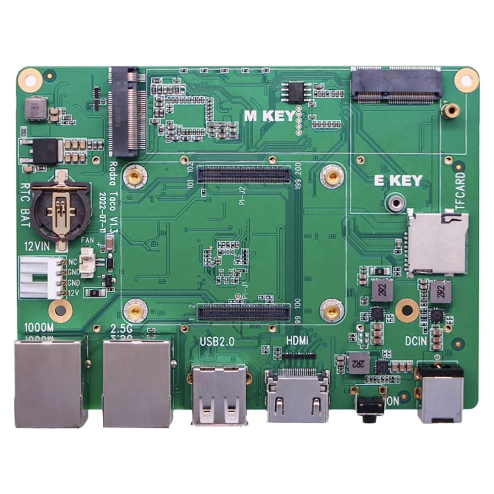 Placa Base Radxa TACO para Raspberry Pi CM4 - NAS y Router