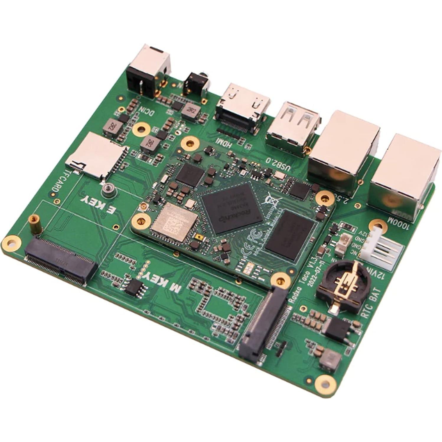 Placa Base Radxa TACO para Raspberry Pi CM4 - NAS y Router