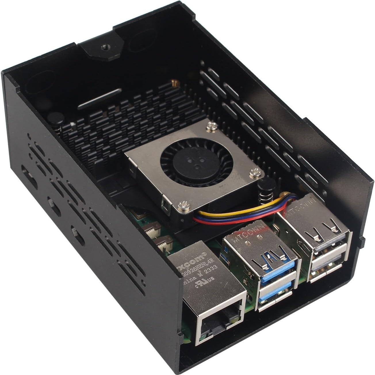 Caja de Aluminio ZDE ZC501 con Enfriador PWM para Raspberry Pi 5