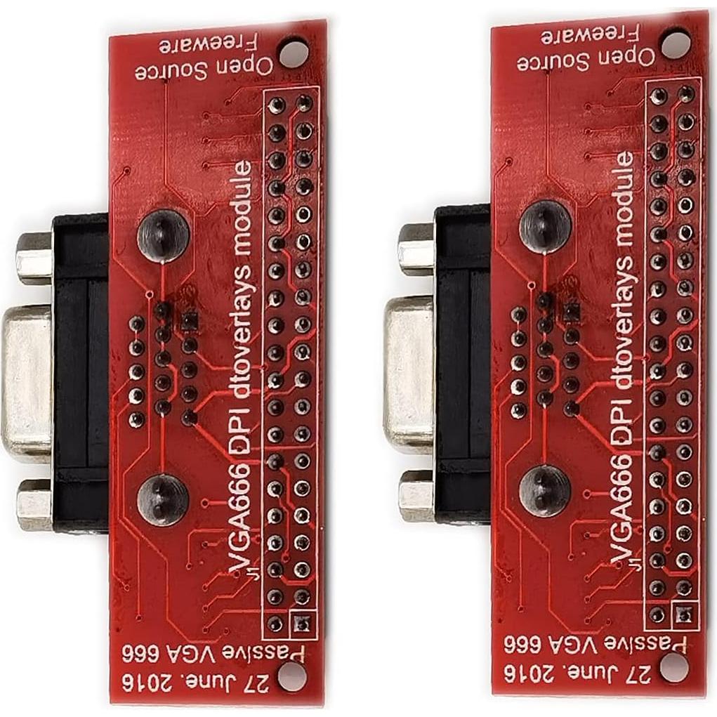 Adaptador VGA Kiro&Seeu 2PCS VGA666 para Raspberry Pi B+/2B