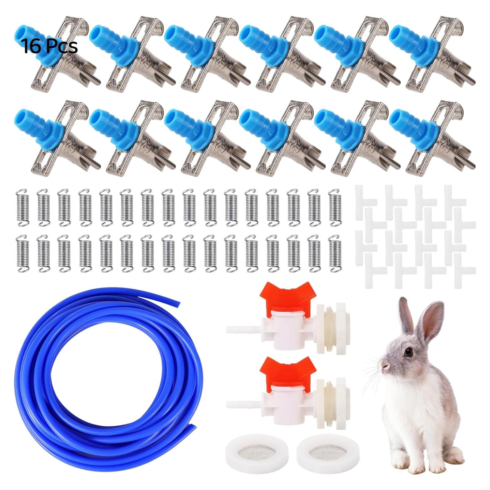 Kit de Riego Automático OMISTAR para Conejos 16 Bebederos