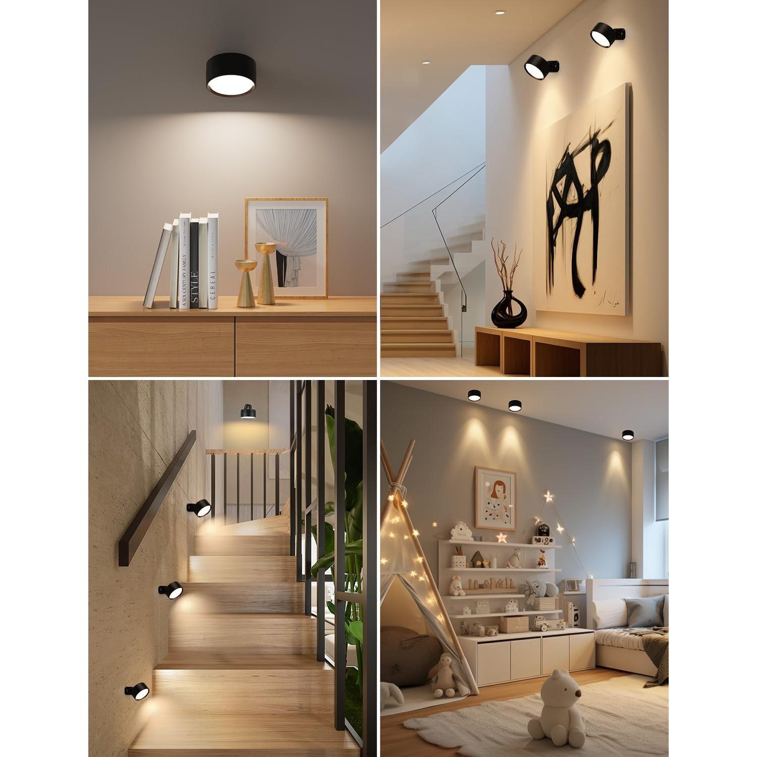 Luces de Pared LED Brightown, 2 Luces Recargables USB