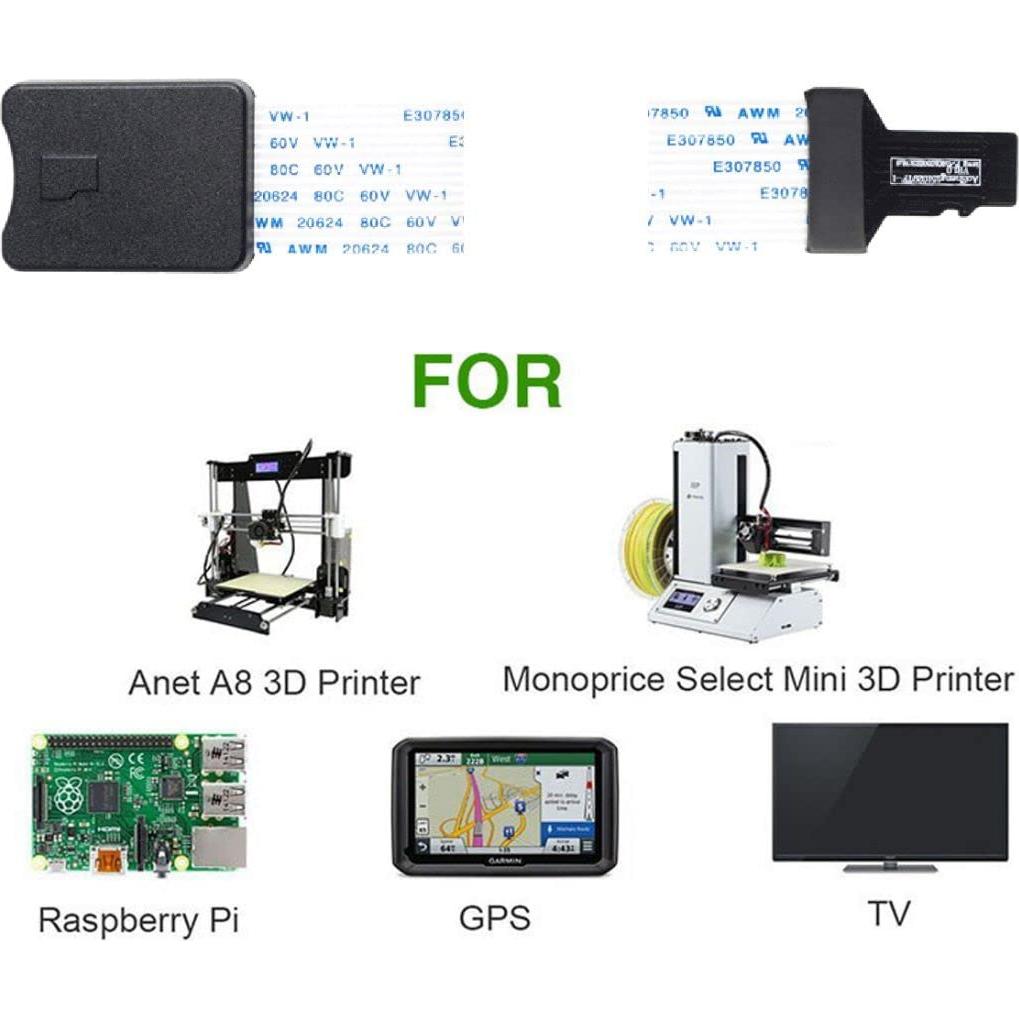 Adaptador Extensión Micro SD a Micro SD CY 25cm para Impresora 3D