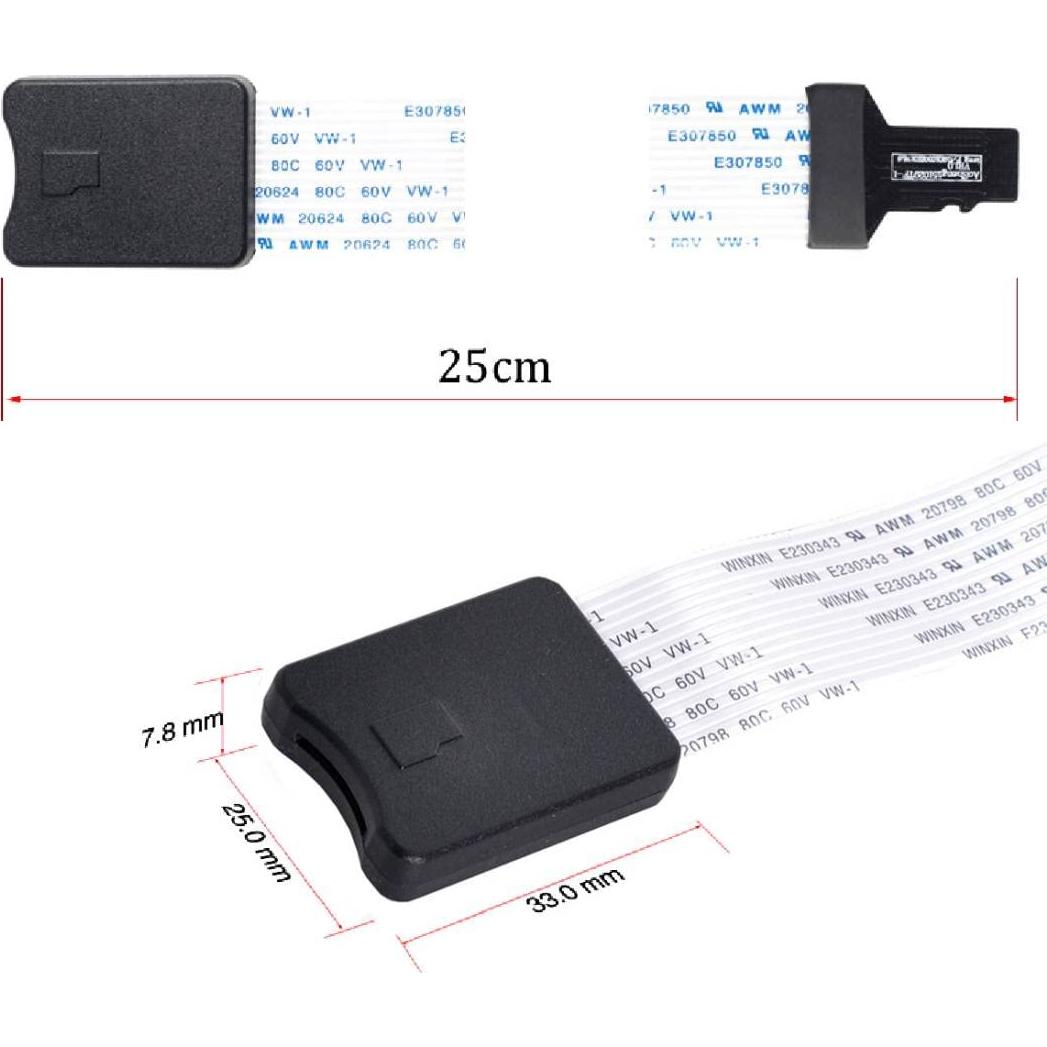 Adaptador Extensión Micro SD a Micro SD CY 25cm para Impresora 3D