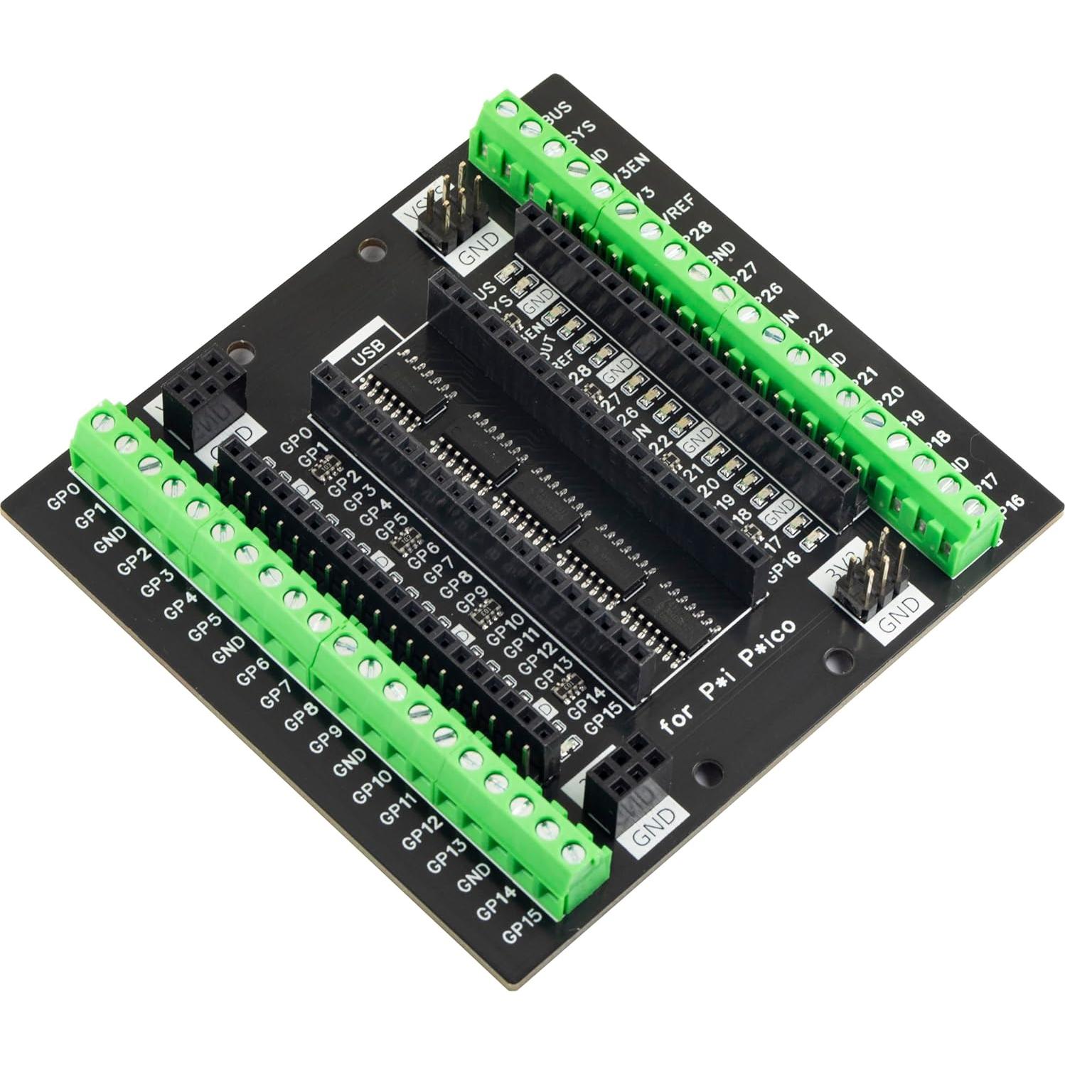 Placa de expansión Raspberry Pi Pico H W GPIO 1 LED 3 bloques