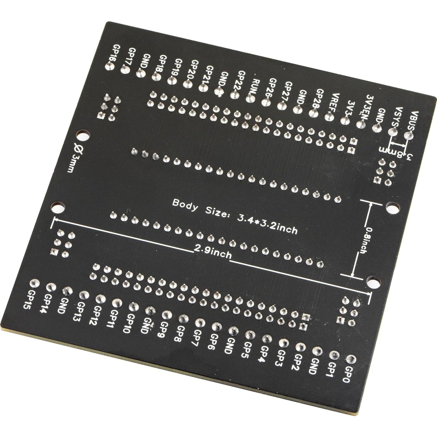 Placa de expansión Raspberry Pi Pico H W GPIO 1 LED 3 bloques