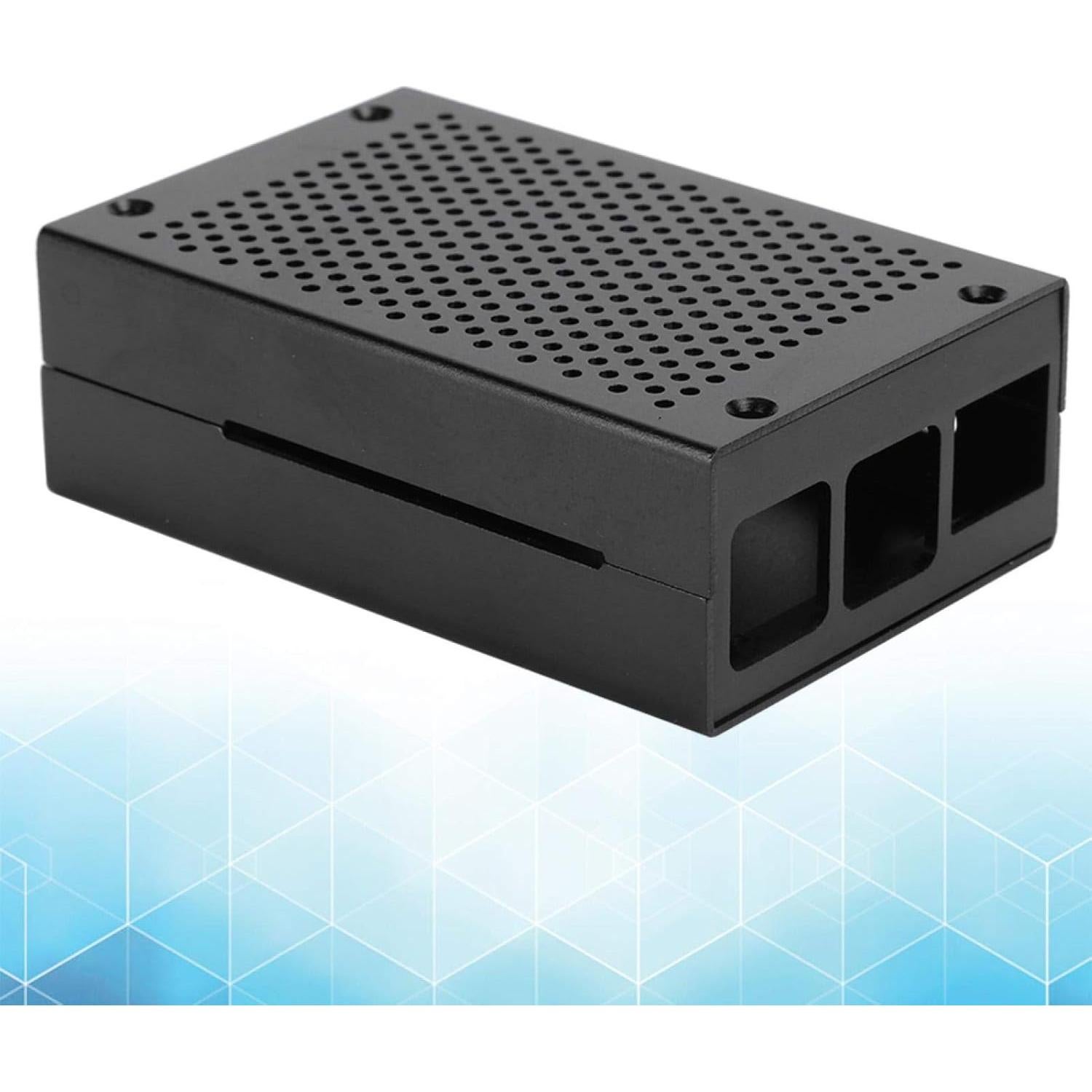 Carcasa de Aluminio ASHATA para Raspberry Pi 3 B+ / 3B - Negro