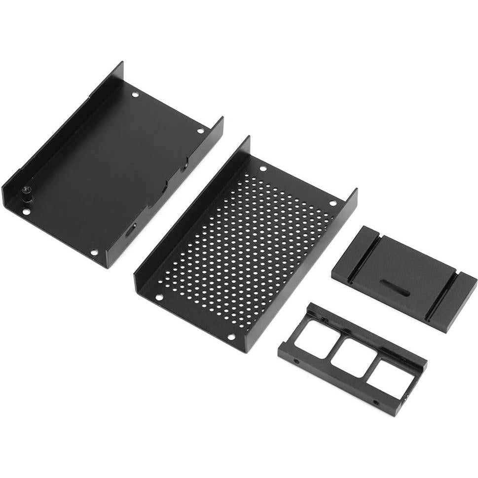 Carcasa de Aluminio ASHATA para Raspberry Pi 3 B+ / 3B - Negro
