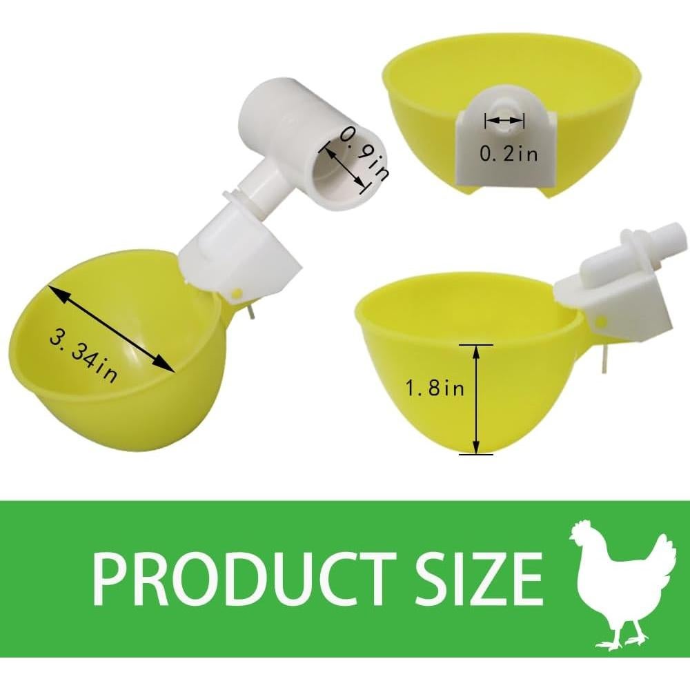 Bebedero Automático para Pollos MODUODUO 12 Tazas 8,49 cm