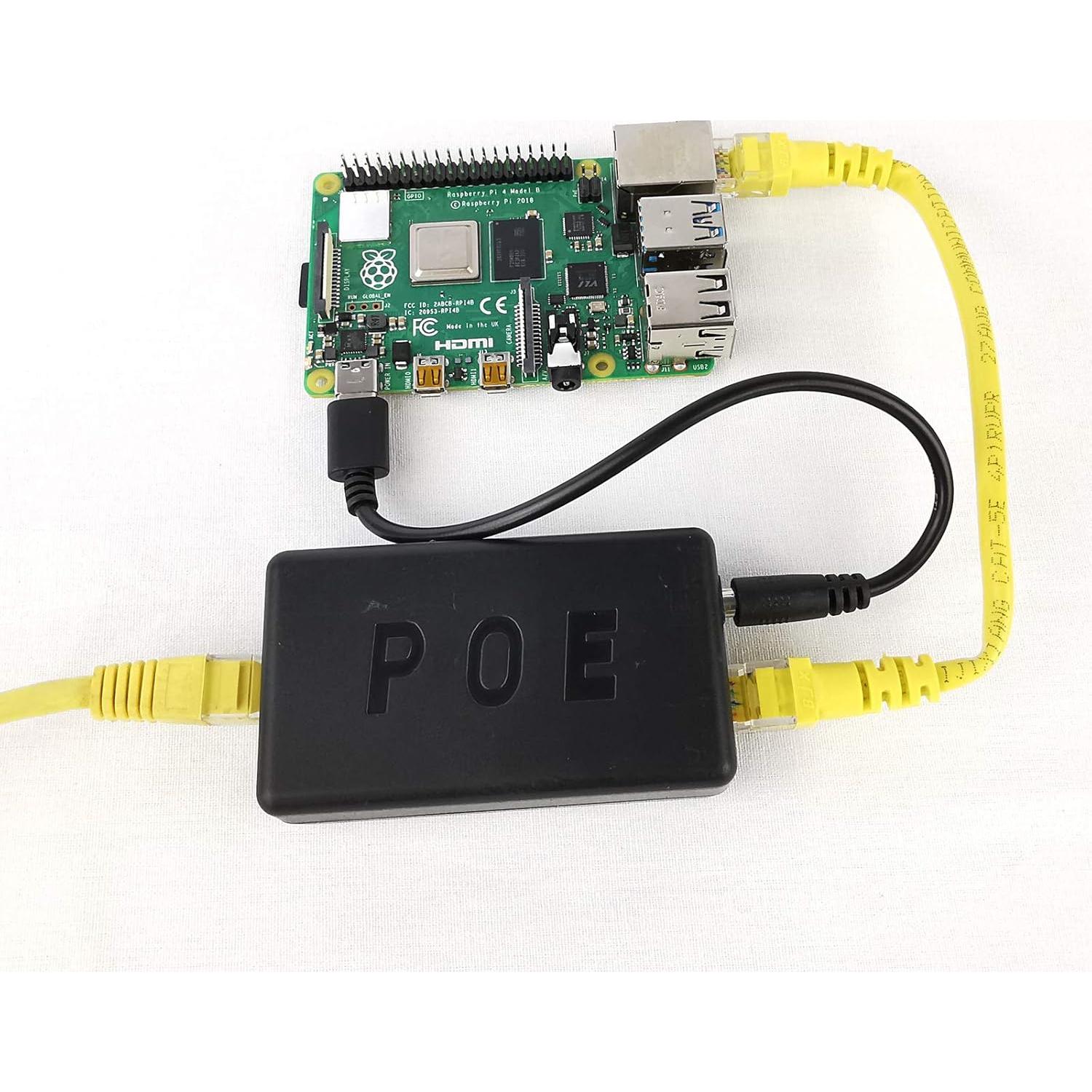 Divisor PoE Activo 5V 4A USB Tipo C para Raspberry Pi 5