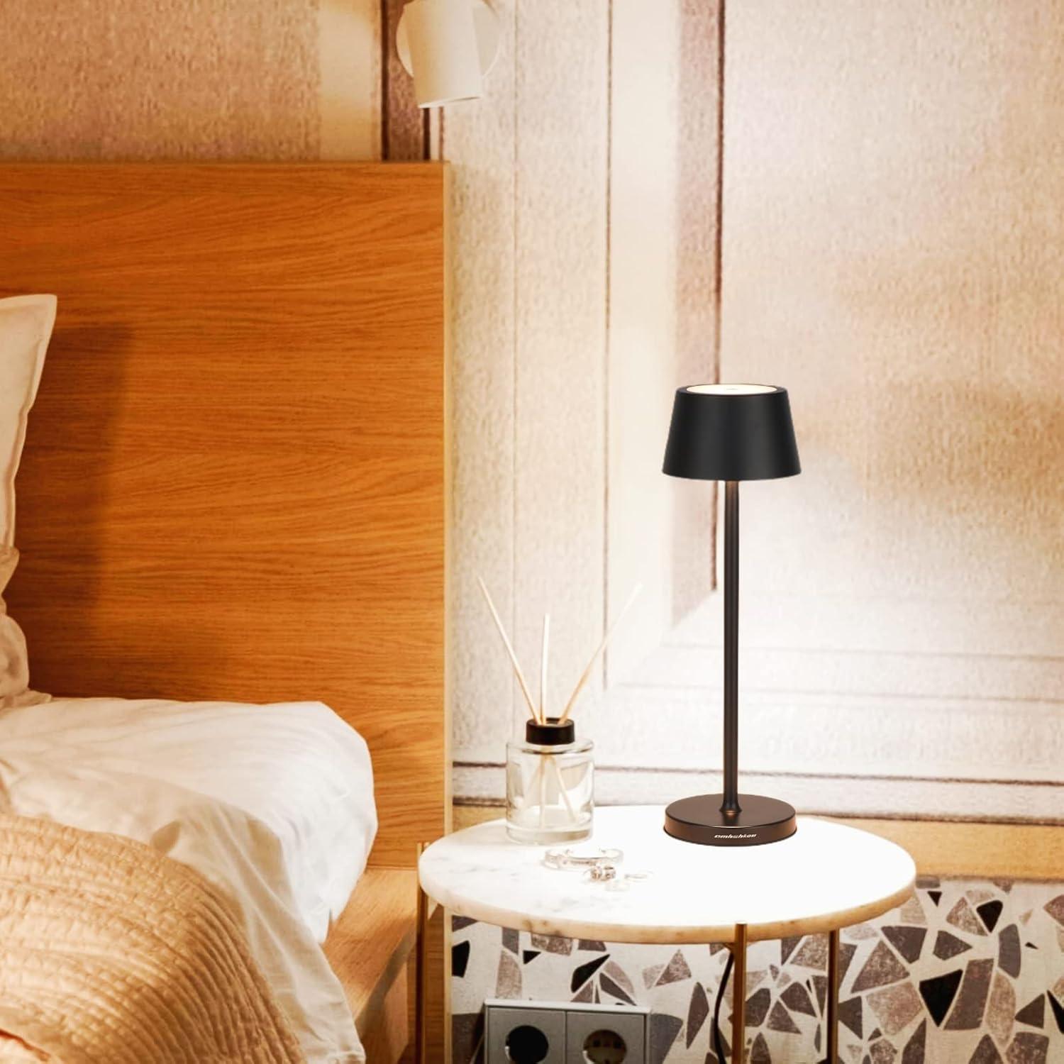 Lámpara de Escritorio LED Amhshkou Recargable IP54 Táctil