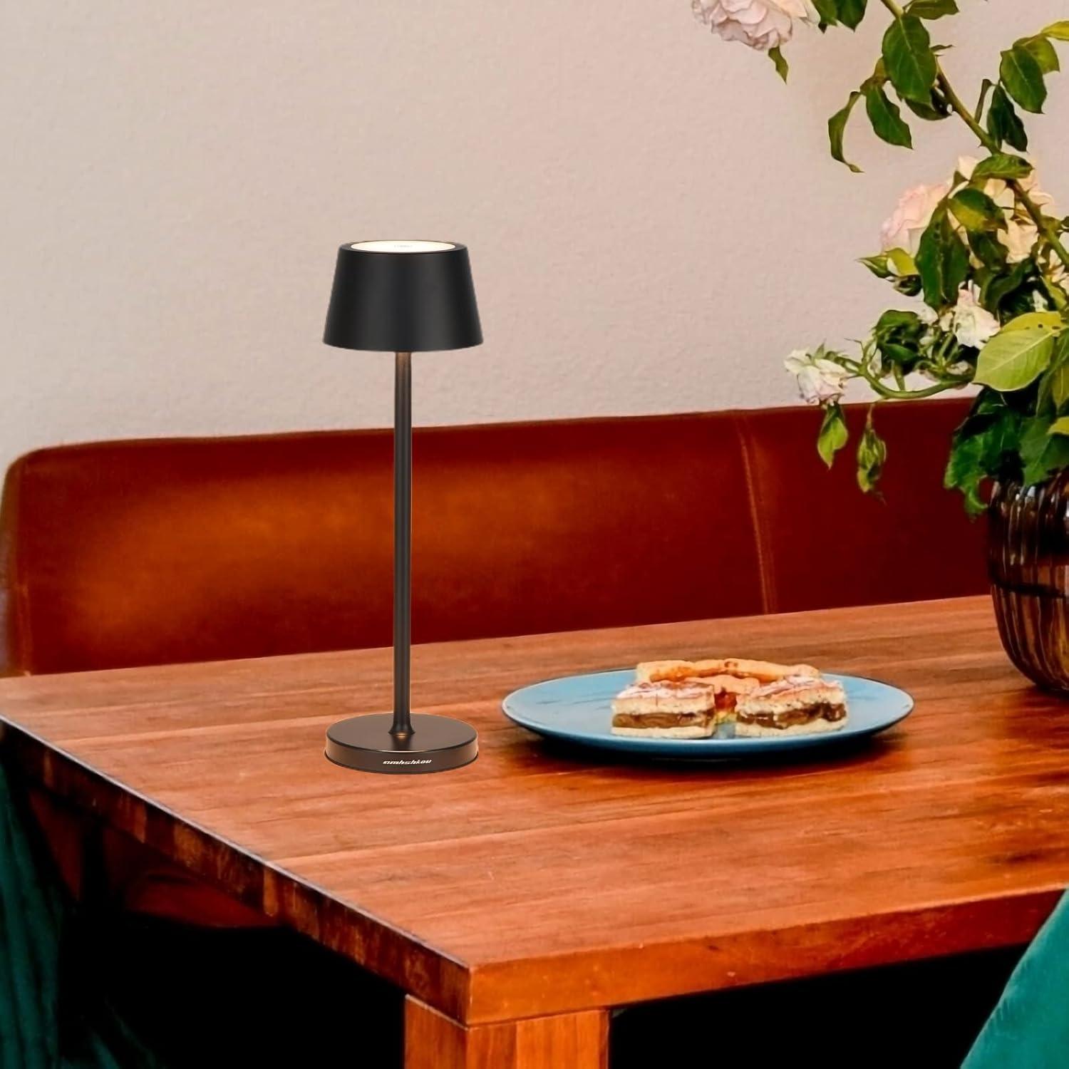 Lámpara de Escritorio LED Amhshkou Recargable IP54 Táctil