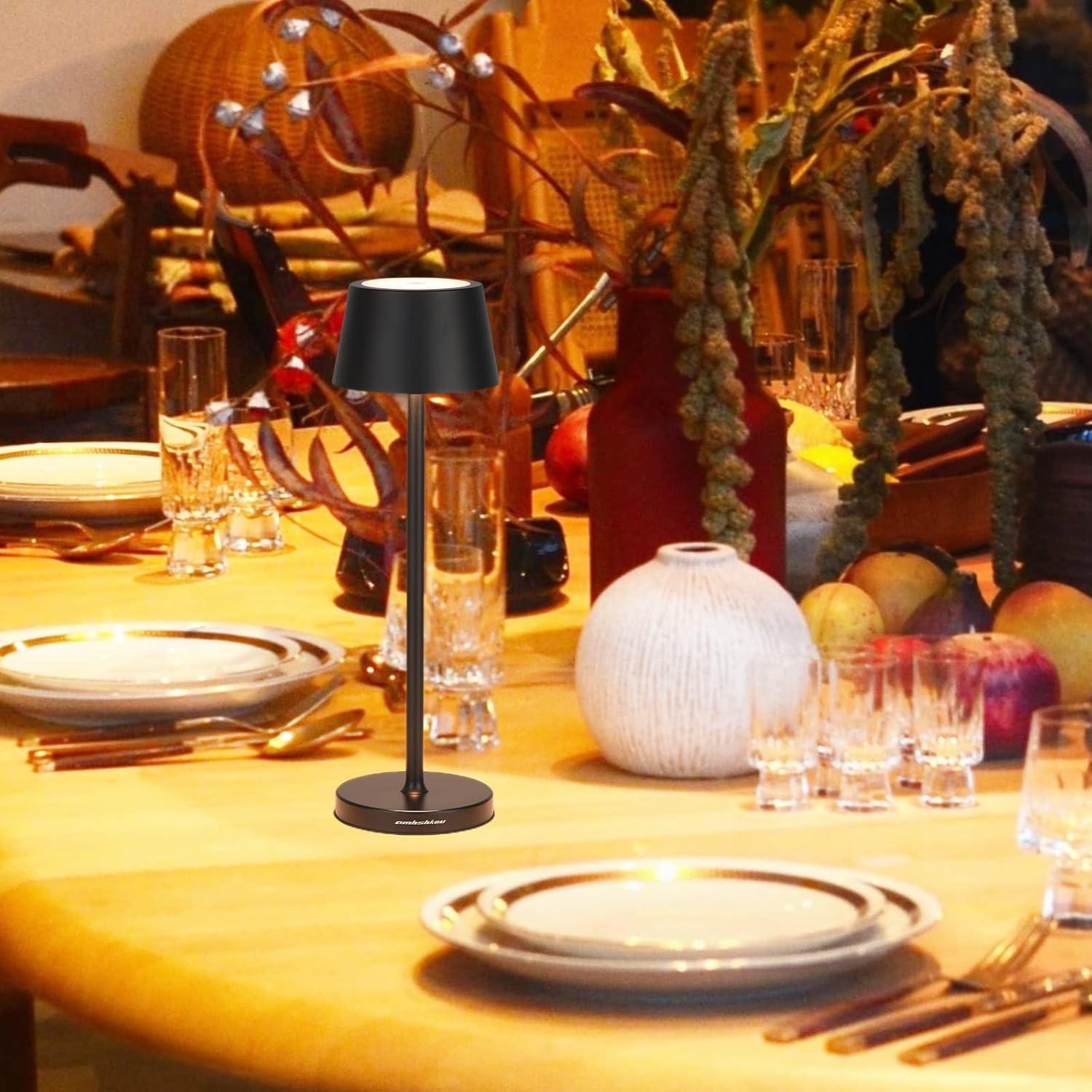 Lámpara de Escritorio LED Amhshkou Recargable IP54 Táctil