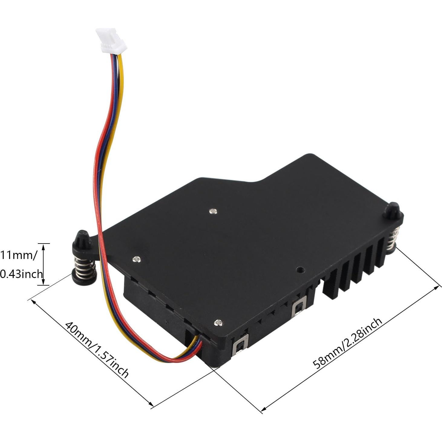 Enfriador Activo de Aluminio ZDE para Raspberry Pi 5 4GB/8GB