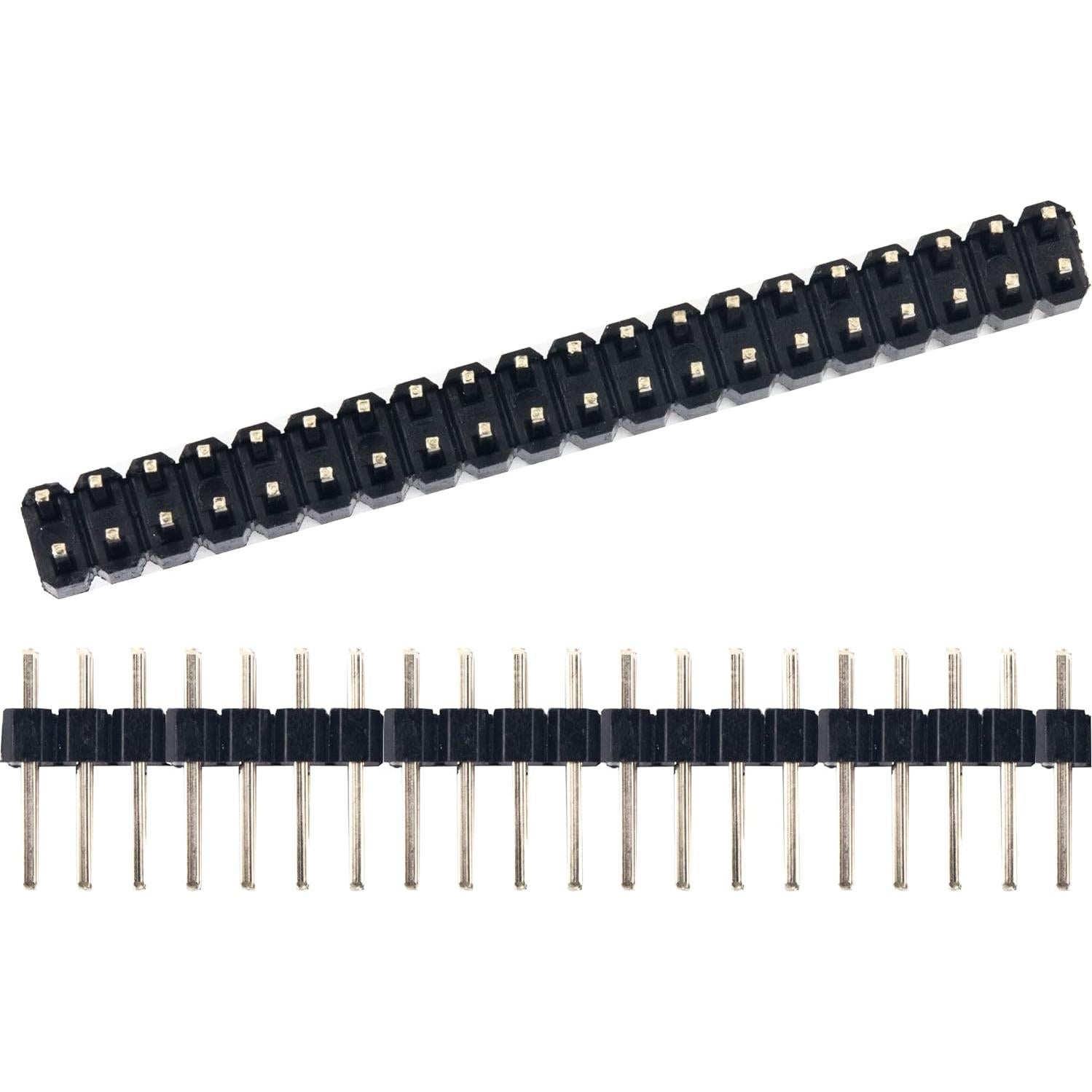 Cabezal Doble Masculino 2x20 Pin Risingsaplings para Raspberry Pi