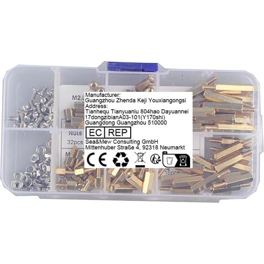 Kit de Separadores M2.5 ZDE con Tornillos y Cables FFC para Raspberry Pi